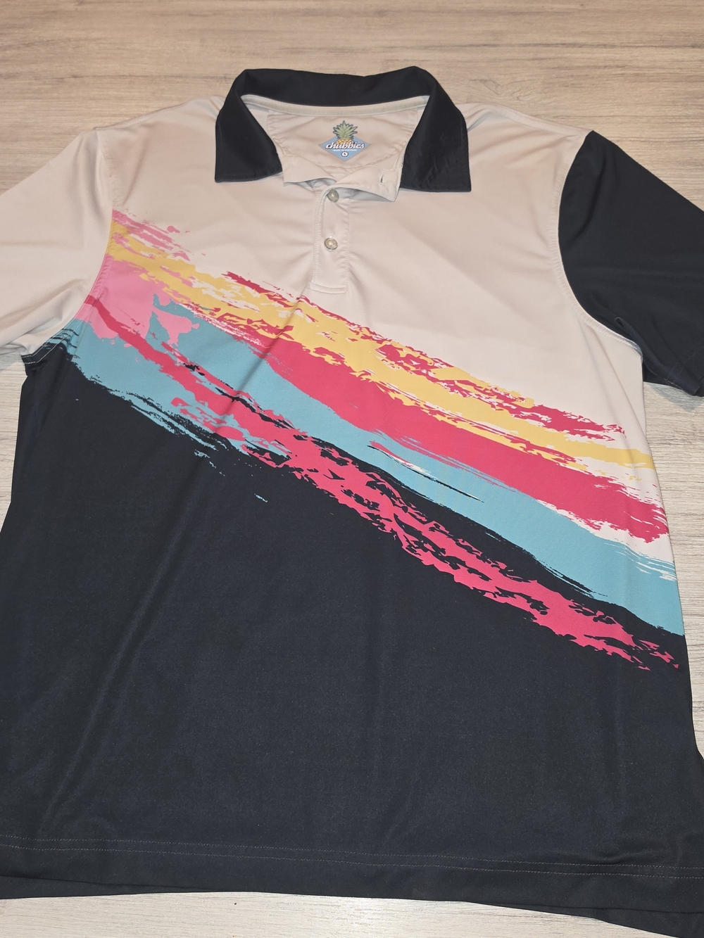 Chubbies Tennis Champ Performance Short Sleeve Polo Men's Size S